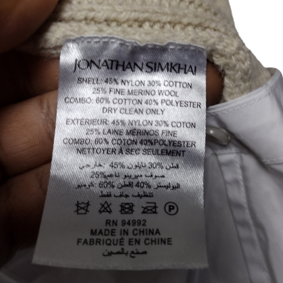 Johnathan Simkhai Davina Cable Knit Cardigan Jacket - Picture 5 of 5